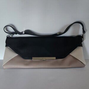 Fiorelli shoulder bag.  3-tone (black, beige, pink). Measures 16"x6 1/2"x1 1/2"